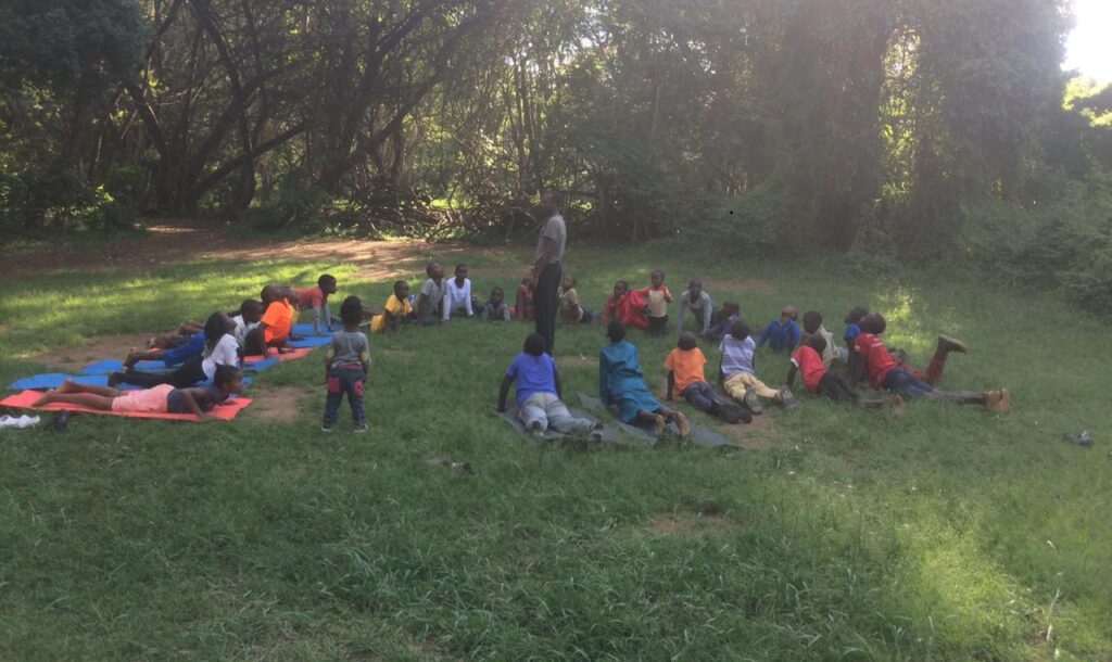 Yoga Pura Vida Foundation yoga for children in Kenya Africa